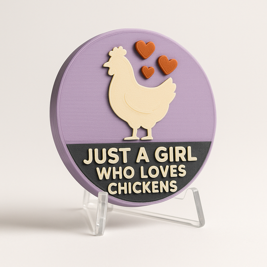 Just A Girl Who Loves Chickens