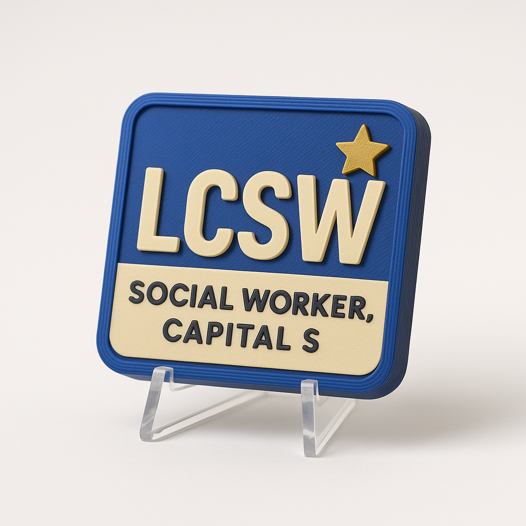 LCSW — Social Worker, Capital S