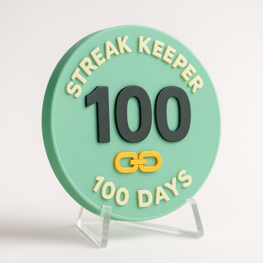 Streak Keeper — 100 Days