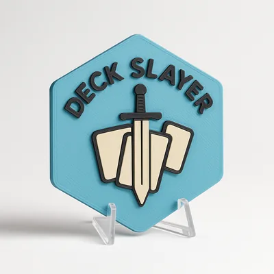 Deck Slayer magnetic 3D-printed achievement badge