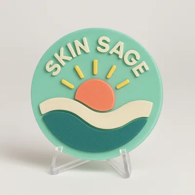 Esthetician - Skin Sage magnetic 3D-printed achievement badge