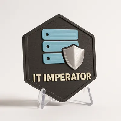 IT Imperator magnetic 3D-printed achievement badge