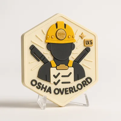 OSHA Overlord magnetic 3D-printed achievement badge